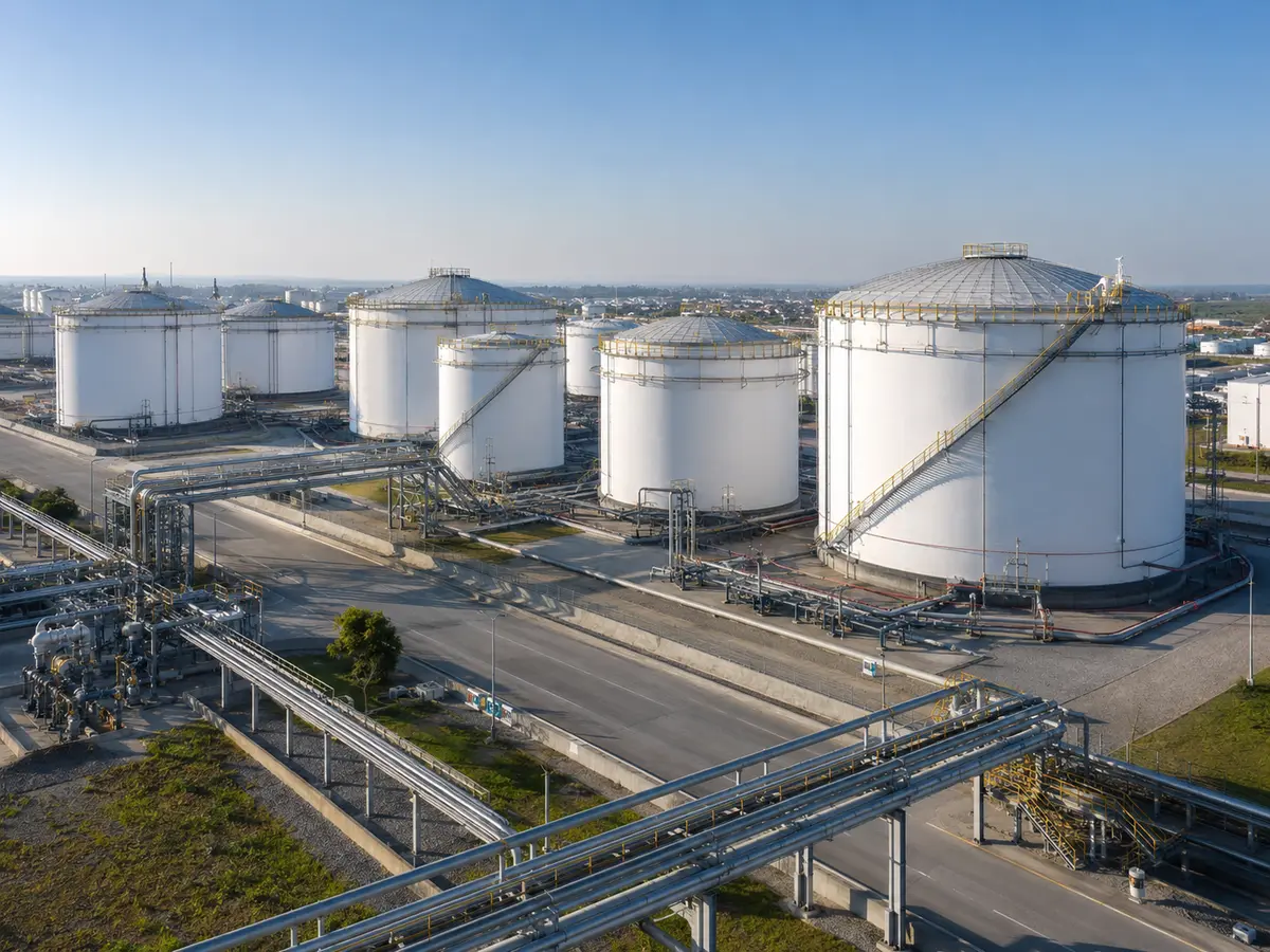 Резервуары с нефтепродуктами